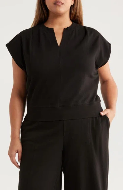 Wit & Wisdom Extended Shoulder Notch Neck Top