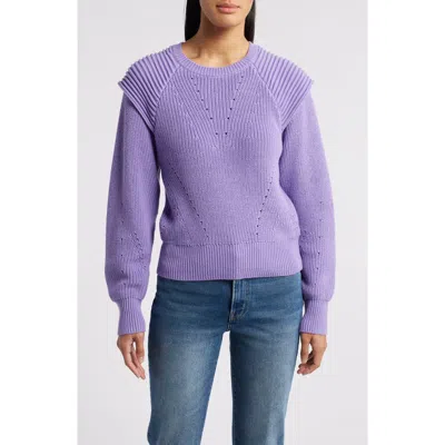Wit & Wisdom Extended Shoulder Sweater In Jewel Lavender
