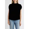 Wit & Wisdom Extended Sleeve Velvet Top In Black