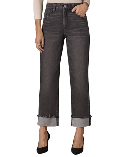 Wit & Wisdom Fray Cuff Boyfriend Jean In Gray