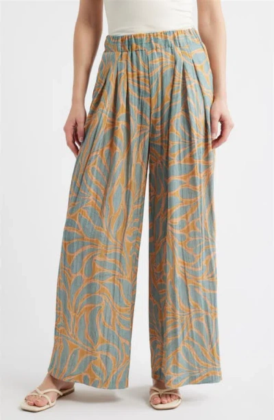 Wit & Wisdom Glider Skyrise Pleated Palazzo Pants In Neutral