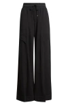 Wit & Wisdom Glider Skyrise Wide Leg Drawstring Pants In Black