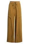 Wit & Wisdom Glider Skyrise Wide Leg Drawstring Pants In Green