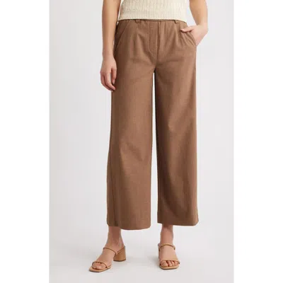 Wit & Wisdom Glider Skyrise Wide Leg Pants In Toasted Coconut