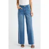 Wit & Wisdom Gracie Skyrise Double Side Seam Wide Leg Jeans In Blue