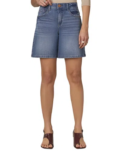Wit & Wisdom High Rise Relaxed Short In Blue
