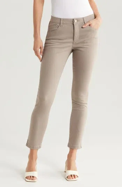Wit & Wisdom High Waist Ankle Skinny Pants In Gray