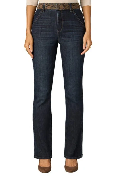 Wit & Wisdom High Waist Baby Bootcut Jeans In Blue