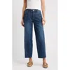 Wit & Wisdom High Waist Barely Barrel Jeans In Blue