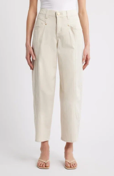 Wit & Wisdom High Waist Barely Barrel Jeans In Neutral