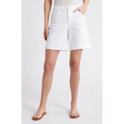 Wit & Wisdom High Waist Relaxed Denim Shorts