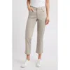 Wit & Wisdom High Waist Straight Leg Stretch Twill Pants In Flax