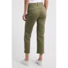 Wit & Wisdom High Waist Straight Leg Stretch Twill Pants In Lily Pad