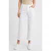 Wit & Wisdom High Waist Straight Leg Stretch Twill Pants In Optic White