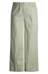 Wit & Wisdom High Waist Stretch Linen Blend Pants In Pistachio