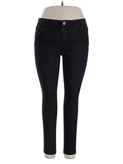 Pre-owned Wit & Wisdom Jeggings In Black