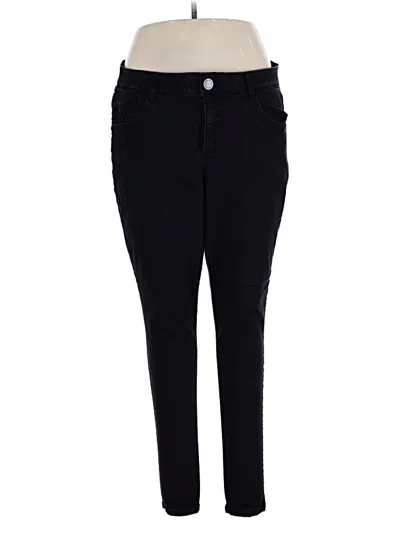 Pre-owned Wit & Wisdom Jeggings In Black
