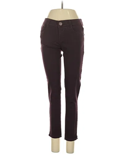 Pre-owned Wit & Wisdom Jeggings In Burgundy