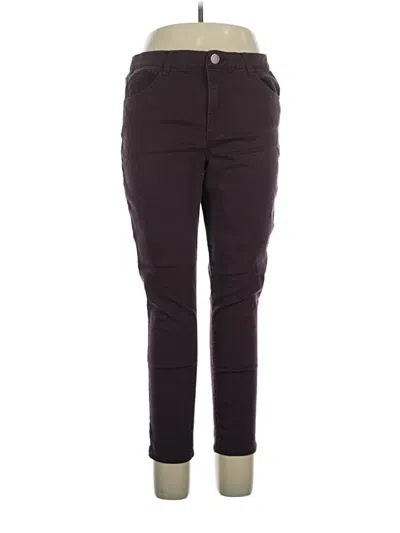 Pre-owned Wit & Wisdom Jeggings In Burgundy