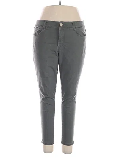 Pre-owned Wit & Wisdom Jeggings In Gray