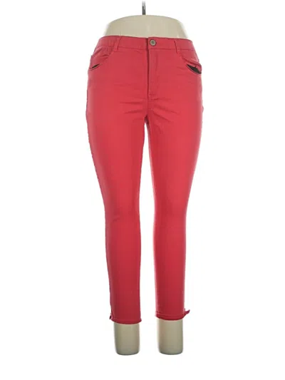 Pre-owned Wit & Wisdom Jeggings In Red