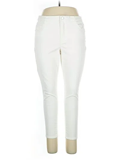 Pre-owned Wit & Wisdom Jeggings In White