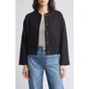 Wit & Wisdom Knit Bomber Jacket In Charcoal Indigo Multi