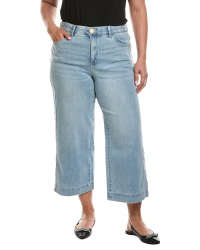 Wit & Wisdom Light Blue Artisanal Skyrise Crop Double Side Seam Wide Leg Jean