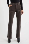 Wit & Wisdom Madison 'ab'solution High Waist Bootcut Corduroy Pants In Brown