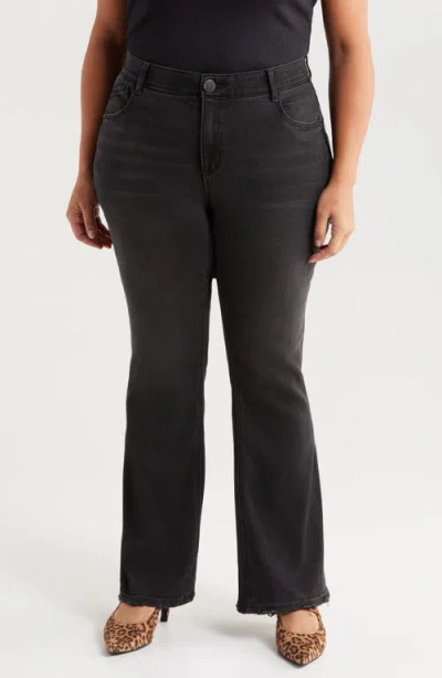 Wit & Wisdom Madison 'ab'solution High Waist Bootcut Jeans In Washed Black Artisanal
