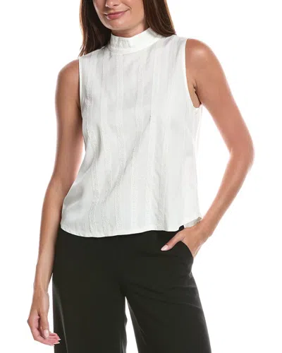 Wit & Wisdom Mix Media Tank In White