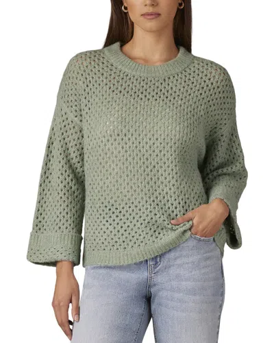 Wit & Wisdom Open Work Sweater In Red
