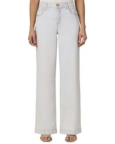 Wit & Wisdom Powder Blue Sam High Rise Wide Leg Jean In Red