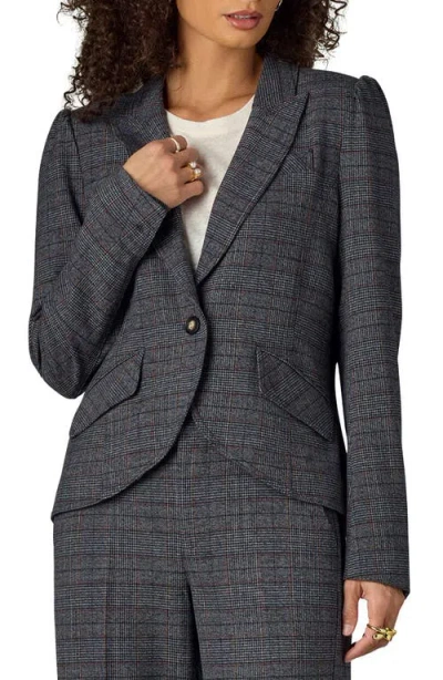Wit & Wisdom Puff Shoulder Blazer In Black