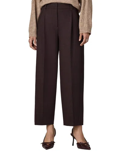 Wit & Wisdom Relaxed Barrel Leg Trouser In Burgundy