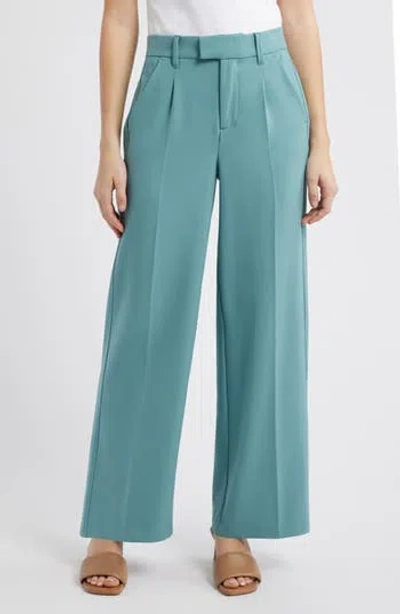 Wit & Wisdom Relaxed Waist Wide Leg Trousers In Blue