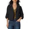 Wit & Wisdom Roll Tab Open Front Soft Blazer In Black