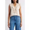 Wit & Wisdom Ruffle Accent Sleeveless Top