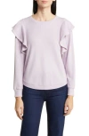 Wit & Wisdom Ruffle Crewneck Sweater
