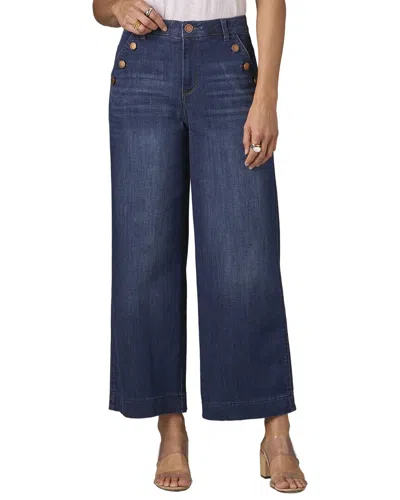 Wit & Wisdom Sailor Wide Crop In Blue