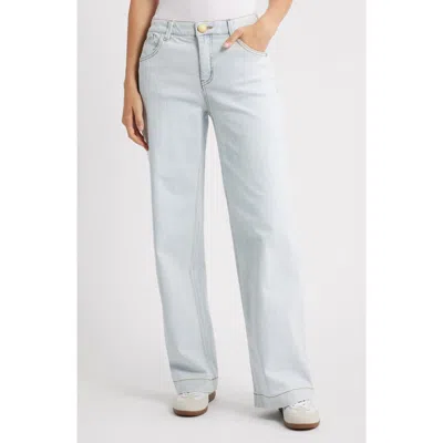 Wit & Wisdom Sam 'ab'solution High Waist Wide Leg Jeans In Blue