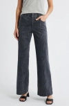 Wit & Wisdom Sam High Waist Wide Leg Jeans In Black
