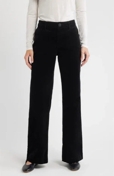 Wit & Wisdom Sam High Waist Wide Leg Jeans In Black