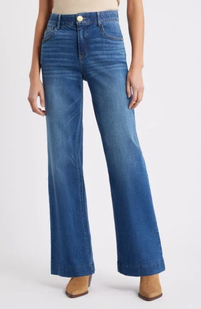 Wit & Wisdom Sam High Waist Wide Leg Jeans In Blue