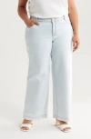 Wit & Wisdom Sam High Waist Wide Leg Jeans In Blue