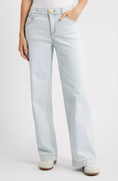 Wit & Wisdom Sam High Waist Wide Leg Jeans In Blue