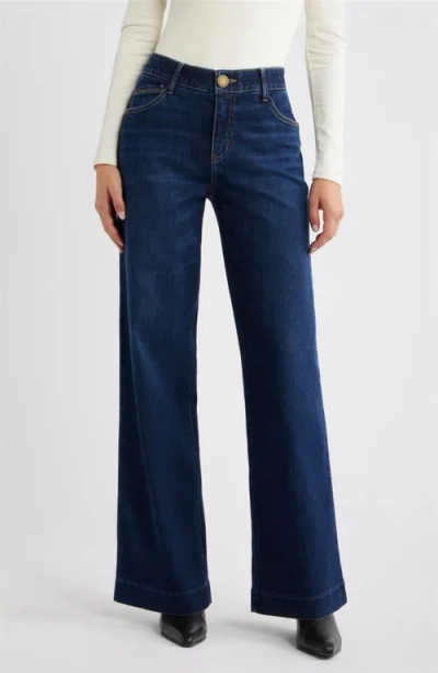 Wit & Wisdom Sam High Waist Wide Leg Jeans In Blue