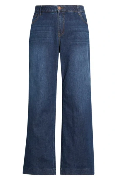 Wit & Wisdom Sam High Waist Wide Leg Jeans In Purple