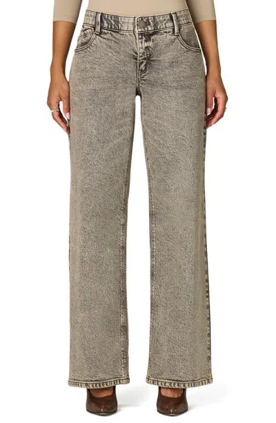 Wit & Wisdom Sam Mid Waist Wide Leg Jeans In Gray