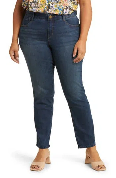 Wit & Wisdom Sawyer High Waist Straight Leg Jeans In Blue